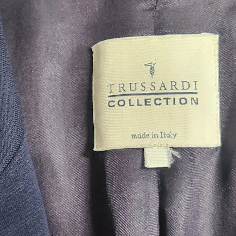 Trussardi Women's Blazer/Jacket Navy Blue Made in Italy